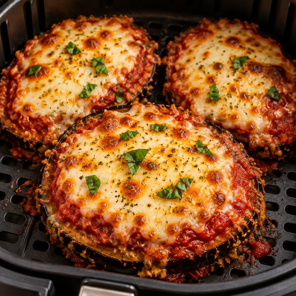 Berinjela à parmegiana express
