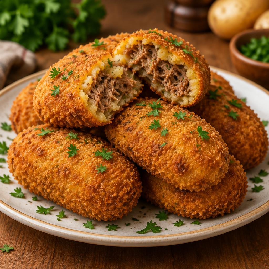Croquetes de carne crocantes
