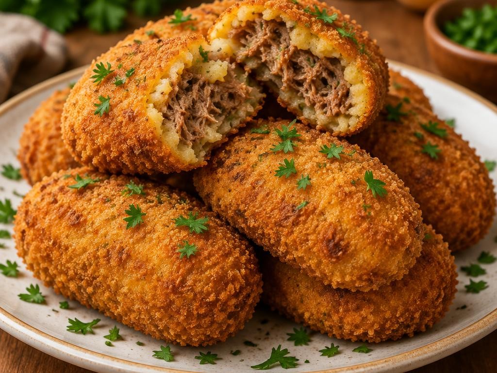 Croquetes de carne crocantes