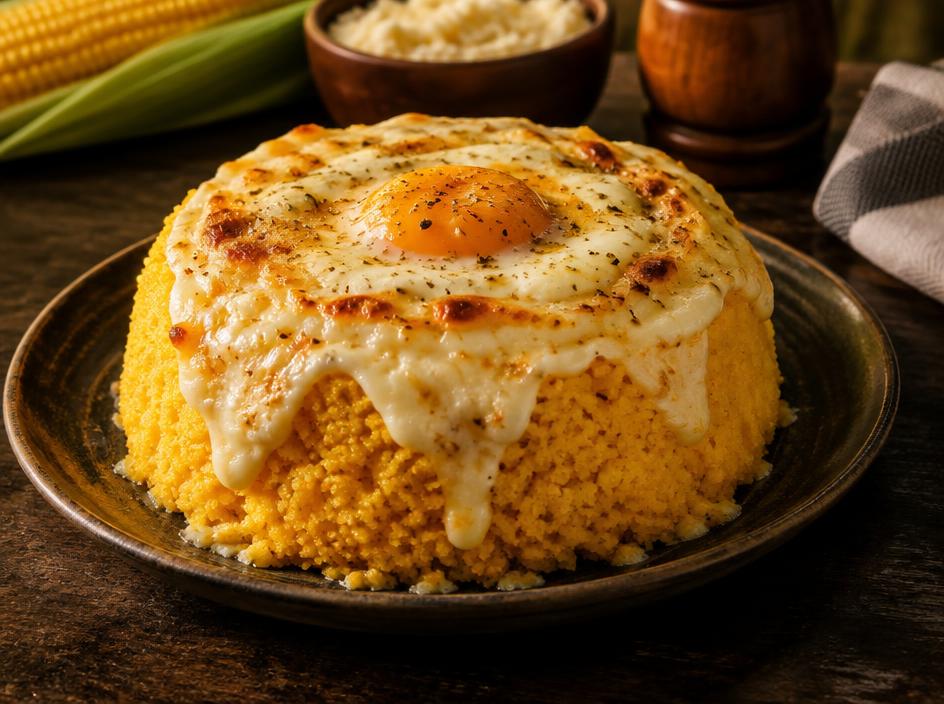 Cuscuz nordestino gratinado