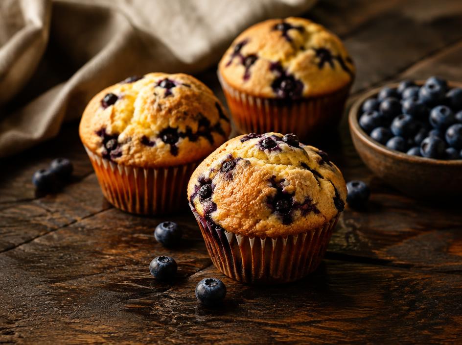 Muffin de mirtilo