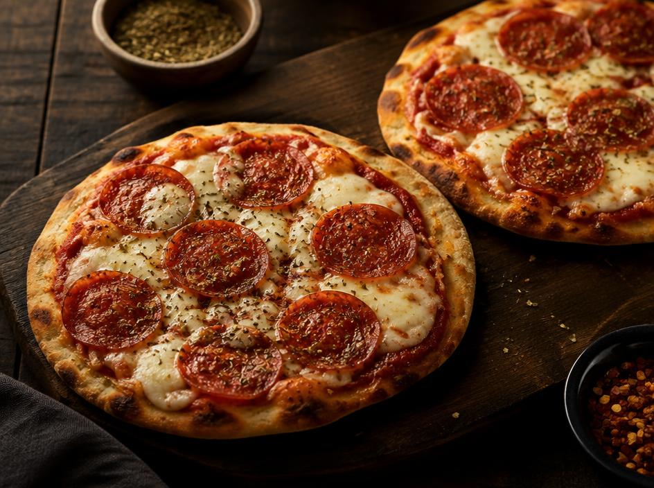 Pizza rápida no pão sírio